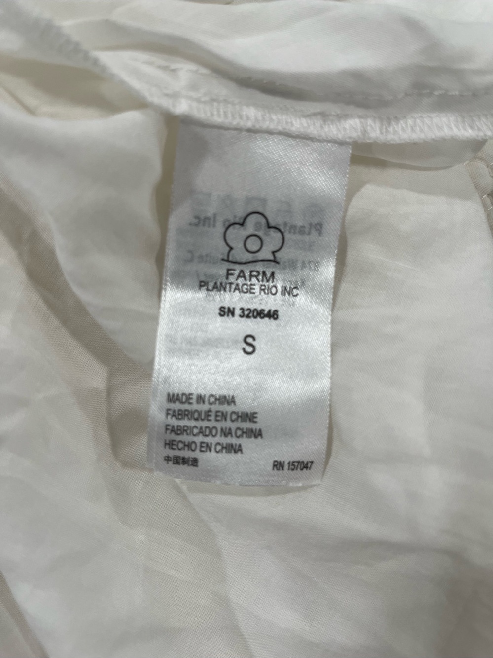FARM Rio white Tiered Midi Dress with V-Neck - Picture 7 of 12